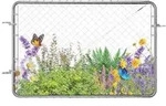 VEVOR Gartent&uuml;r, 183x122 cm, verstellbares Maschendrahtzauntor, passend f&uuml;r
