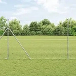 vidaXL Feldzaun 1,6x25 m Verzinkter Stahl