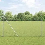 vidaXL Sechseckzaun 1.6x10 m Feuerverzinkter Stahl