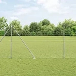 vidaXL Feldzaun 1,6x25 m Verzinkter Stahl