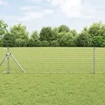 vidaXL Zaunpfosten 12 pcs Silber 120 cm Pulverbeschichteter Stahl