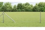 vidaXL Euro Zaun mit 7 Pfosten mit Spitze 0,4x10 m Verzinkter Stahl
