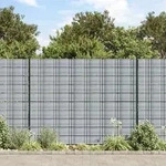 vidaXL Sichtschutzstreifen 10 Stk. Grau 252,5x19 cm PVC