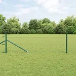 vidaXL Hexagon-Zaun Gr&uuml;n 0,4x10 m Stahl