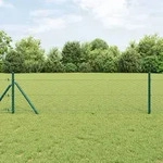vidaXL Sechseckzaun Gr&uuml;n 0,4x25 m Stahl