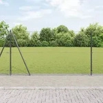 vidaXL Sechseckzaun grau 1,2x10 m Stahl