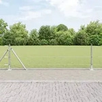 vidaXL Hexagonzaun 0,6x25 m Feuerverzinkter Stahl