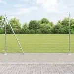 vidaXL Feldzaun 1,5x50 m Verzinkter Stahl