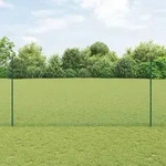 vidaXL Zaunpfosten 5 St&uuml;ck U-Kanal Gr&uuml;n 160 cm Stahl