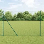 vidaXL Sechseckzaun Gr&uuml;n 1,6x25 m Stahl