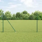 vidaXL Hexagonzaun Gr&uuml;n 1,6x10 m Stahl