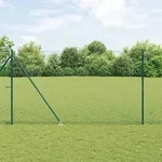 vidaXL Sechseckzaun Gr&uuml;n 1,5x50 m Stahl