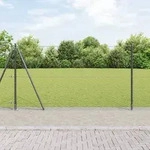 vidaXL Hexagon Zaun Grau 1,2x10 m Stahl