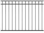 vidaXL Zaunfeld Stahl 1,7x1,2 m Schwarz