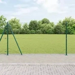 vidaXL Hexagonzaun Gr&uuml;n 1,2x50 m Stahl