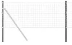 vidaXL Zaunpfosten 12 pcs Grau 60 cm Pulverbeschichteter Stahl