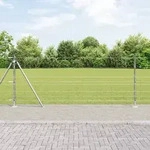 vidaXL Feldzaun 1x100 m Verzinkter Stahl