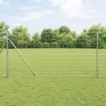vidaXL Euro Zaun mit 13 Pfosten 1x25 m Verzinkter Stahl