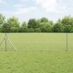 vidaXL Zaunpfosten Set 2er Set Verzinkter Stahl 10 x 0.5 m Langlebig