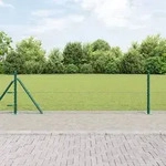 vidaXL Sechseckzaun Gr&uuml;n 0,6x10 m Stahl