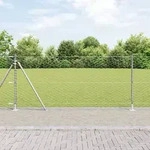 vidaXL Sechseckzaun 1x50 m Verzinkter Stahl