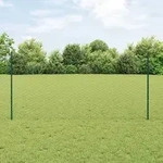 vidaXL Zaunpfosten 11 St&uuml;ck U-Profil Gr&uuml;n 120 cm Stahl