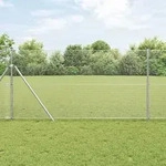 vidaXL Zaunpfosten-Set 10 x 1 m Set von 2 Verzinkter Stahl 10 x 1 m