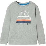 Kinder-Sweatshirt Hellkhaki Melange 92