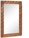 vidaXL Badezimmer Spiegel Akazienbraune Oberfl&auml;che 50 x 70 x 2,5 cm