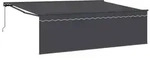 vidaXL Einziehbare Markise Anthrazit 450 x 300 cm
