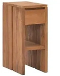 vidaXL Nachttisch 20x35x50 cm Teak Massivholz