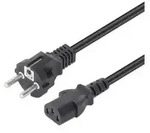 MH Stromkabel C13 auf Schutzkontakt 3m Peripherieger&auml;te & Zubeh&ouml;r Kabel & Adapter