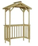 vidaXL Grillh&uuml;tte 133,5 x 63 x 200 cm Impr&auml;gniertes Kiefernholz