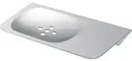 KWC AR Seifenablage, CHRONOS, Edelstahl, 180x40x100 mm, AP, Abflussl&ouml;cher