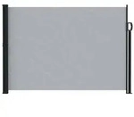 vidaXL Ausziehbares Seitenmarkise Grau 500 x 160 cm Polyester