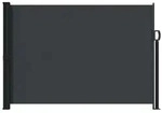 vidaXL Ausziehbares Seitenmarkise Schwarz 300 x 170 cm Polyester
