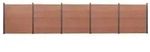 vidaXL Zaunelement-Set Braun 872x186 cm WPC