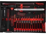 KS TOOLS Hammer- / und Mei&szlig;el-Satz in Schaumstoffeinlage, 22-tlg