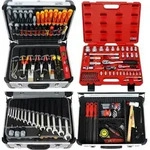 FAMEX 418-18 Profi Alu Werkzeugkoffer mit High-End Werkzeug Set, 195-tlg. -