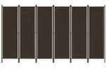 vidaXL 6-tlg. Raumteiler Braun 300x180 cm
