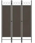 vidaXL 3-tlg. Raumteiler Anthrazit 120 x 180 cm