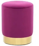 vidaXL Hocker Lila und Golden Samt 28 x 36 cm