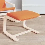 vidaXL Fu&szlig;hocker Dunkelgelb 51x41x40 cm Stoff