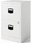 H&auml;ngeregistraturschrank H672xB413xT400mm 1-bahnig verkehrswei&szlig; 2 Schubl.