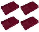 vidaXL Rutschfeste Decke aus Kunstkaninchenfell Olite 4 pcs Polyester