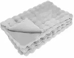 vidaXL Rutschfeste Decke aus Kunstkaninchenfell Olite Grau Polyester