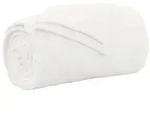 vidaXL &Uuml;berwurfdecke Wei&szlig; 240 x 270 cm Fleece