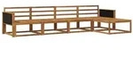 vidaXL Outdoor-Sofagarnitur 5 pcs Natur Massivholz Akazie