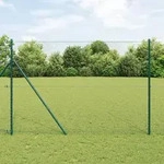 vidaXL Sechseckzaun Grau 1,6x50 m Stahl