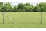 vidaXL Euro Zaun mit 13 Spike-Pfosten 0,4x25 m Feuerverzinkter Stahl